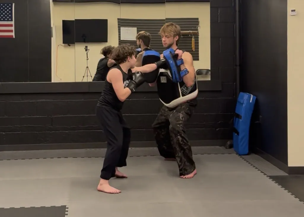 Private martial arts lesson at Rains Martial Arts