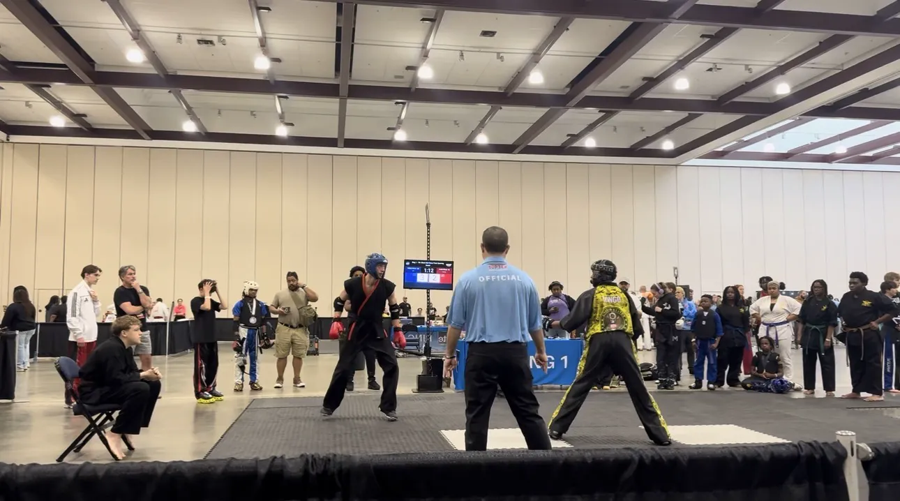 Adult Karate class at Rains Martial Arts
